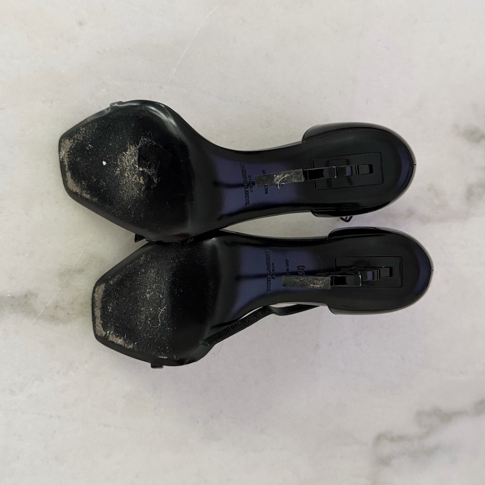 Black Yves Saint Laurent opyum heels - Picture 3 of 3